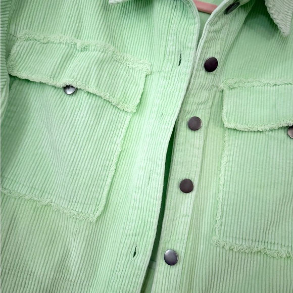 ❤️❤️SALE❤️❤️. POL| Green Corduroy Cropped Jacket M - Picture 2 of 6